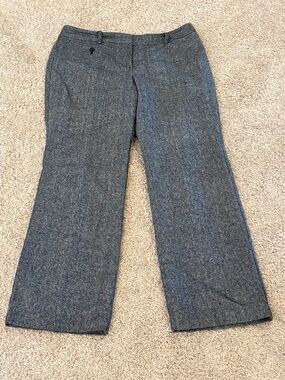 Ann Taylor Heather Gray Boot-Cut Dress Pants